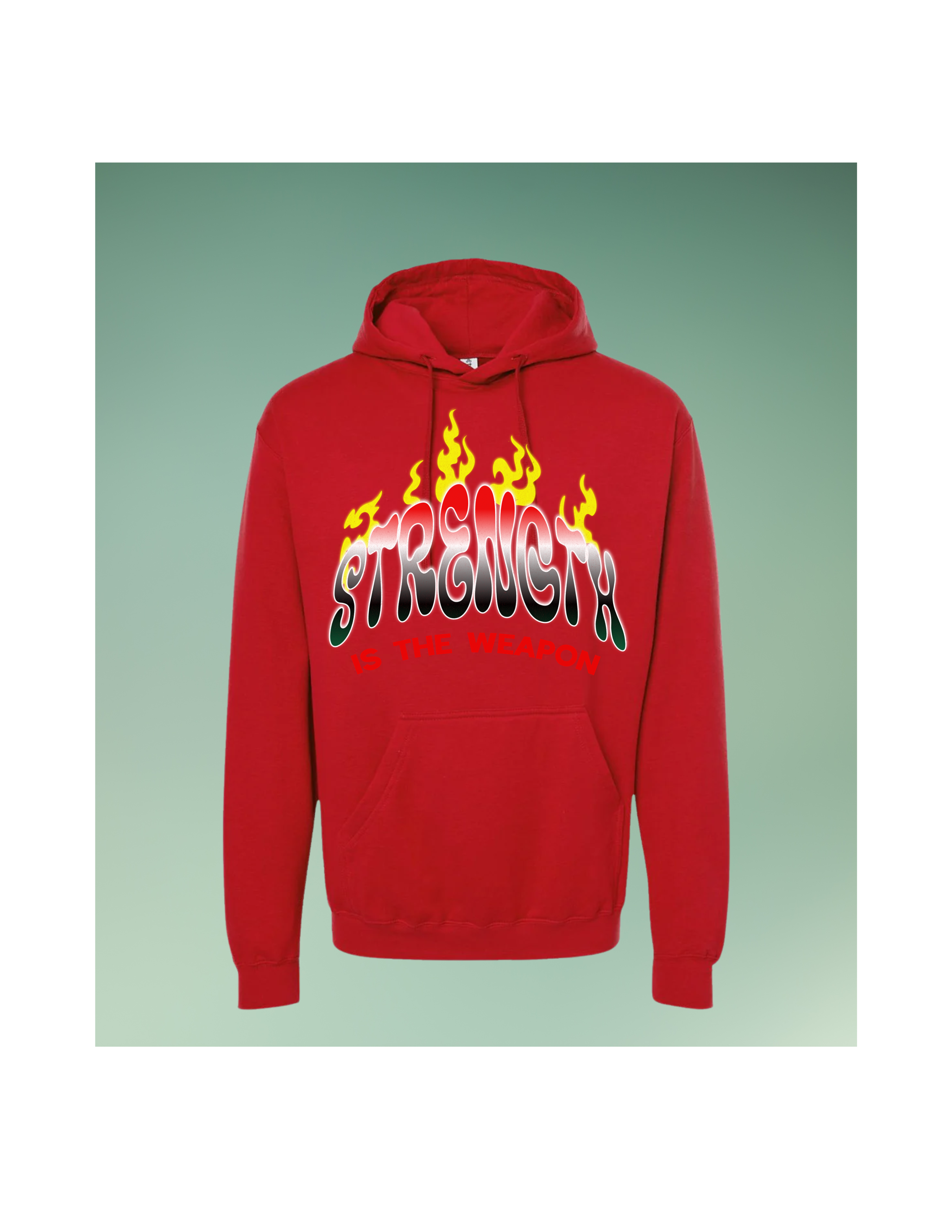 BURN IT DOWN WHITE HOODIE